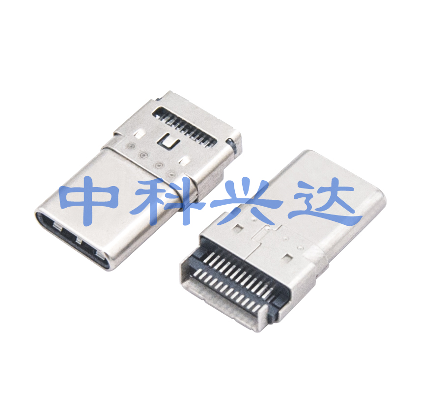 成都TYPE C M 90度端子SMT 铁壳DIP