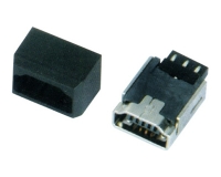 MINI USB 5F A TYPE 180°焊线+护套
