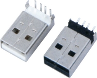 USB AM  90°DIP SMT 反向