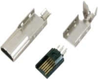 MINI USB 5M A TYPE 焊线 三件式
