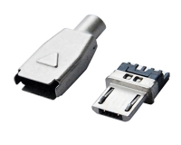 MICRO USB 5M B TYPE 焊线 锌合金壳