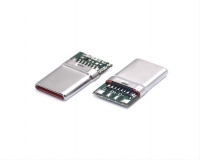 Type-C 16P 焊线式 A-C 拉伸壳 L=15.00mm