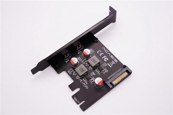 阿卡西斯推出PCIe扩展卡：台式机也有双口USB-C快充